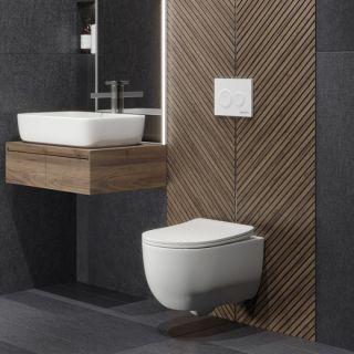 Инсталляция для унитаза Berges Novum 040264 с белой Soft Touch кнопкой O4